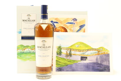 (1) The Macallan Home Collection Single Malt Scotch Whisky, includes Giclee Art Prints, 43.5% ABV