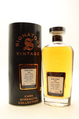 (1) Blair Athol 1989 Signatory Vintage 23 Year Old Cask Strength Single Malt Scotch Whisky, 54.6% ABV