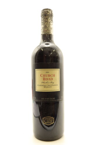 (1) 2001 Church Road Cabernet Sauvignon Merlot, Hawke's Bay