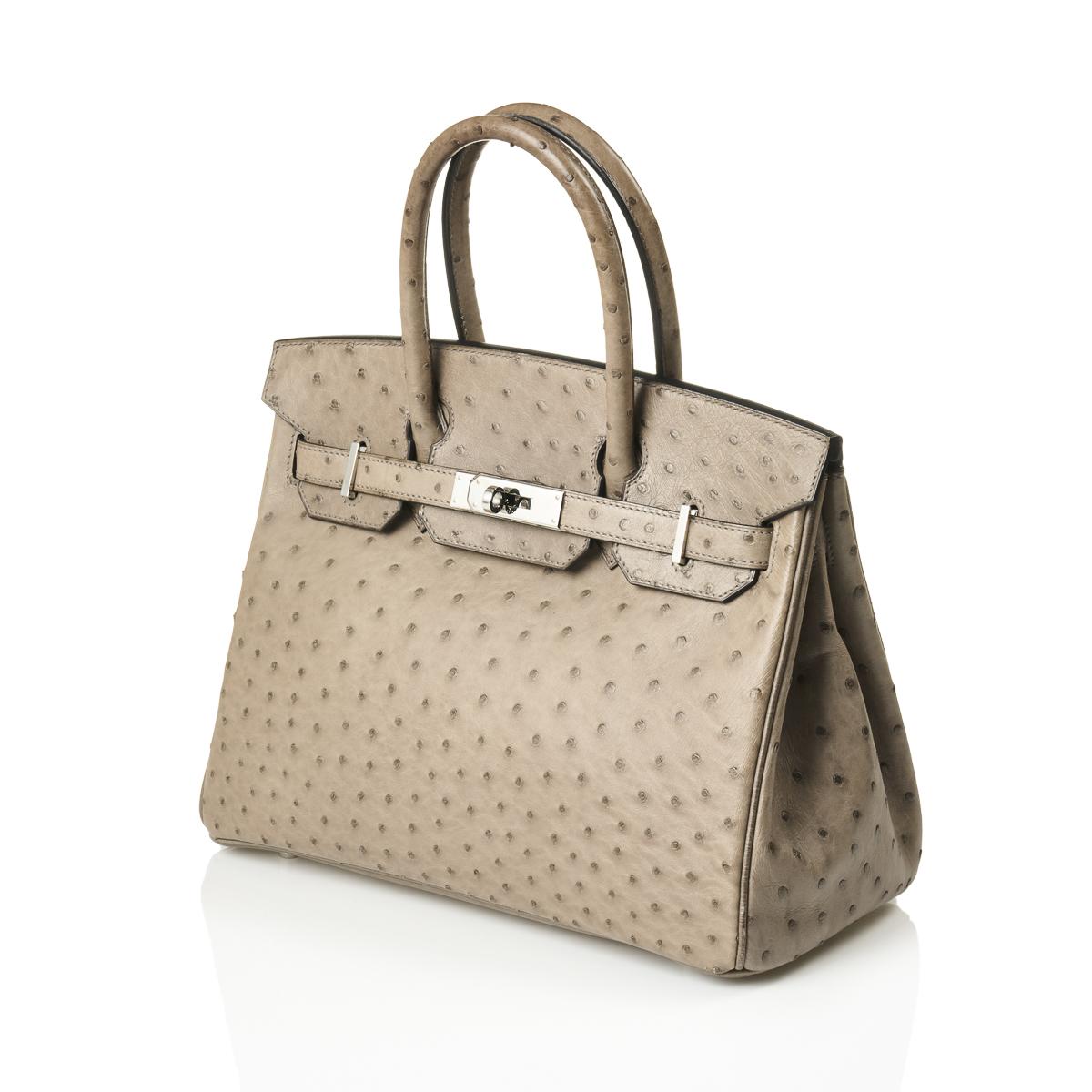 Hermès Birkin 30 Ostrich Leather Bag