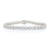 18ct White Gold, 6.53ct Articulated Diamond Cluster Bracelet