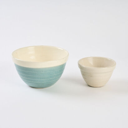 Two Crown Lynn Beehive Mixing Bowls