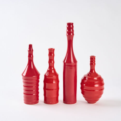 A Collection of Four John Parker Vases
