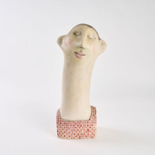 A Studio Pottery Model of a Bust