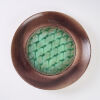 A Large Merilyn Wiseman Green Crater Bowl - 2
