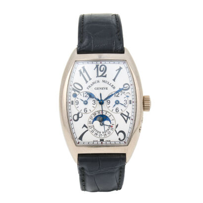 Franck Muller, 18ct White Gold, 36mm Master Banker Wristwatch