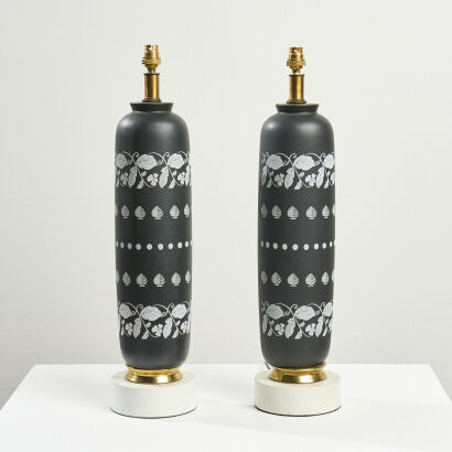 A Pair of 1960s American Ceramic Lamps