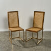 A Set of Six Romeo Rega Cane and Gold Chairs - 3