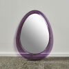 A 1970s Italian Lucite Teardrop Mirror