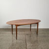A Mid-Century Oval Teak Dining Table Parker For Airest - 2