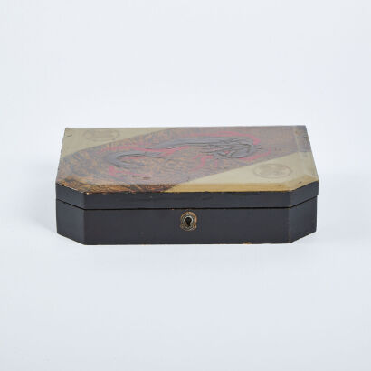 A Vintage Dragon Lacquer Box