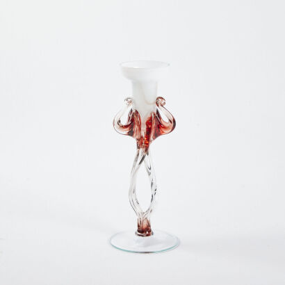 A Venetian Glass Candleholder