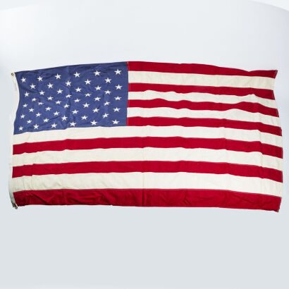 A Large Cotton Authentic USA Stars And Stripes Flag