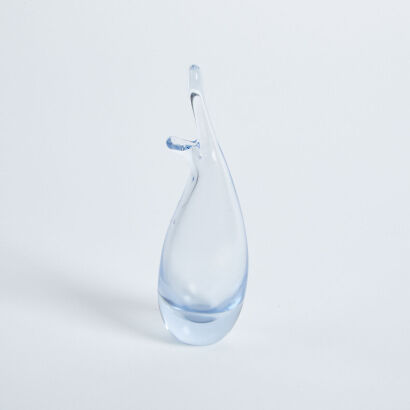 A Holmgaard Glass Vase By Per Lutken