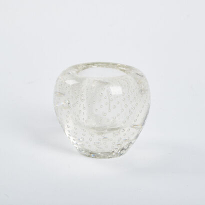 A Whitefriars Bubble Glass Vase c1960