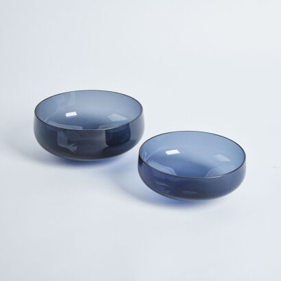 A Pair of Finnish Glass Bowls