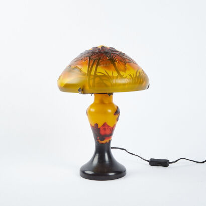 A Reproduction Galle Lamp