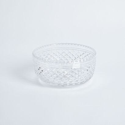 A Large Cut Crystal Bowl