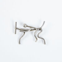 A Sam Kramer Silver American Horse Rider Brooch