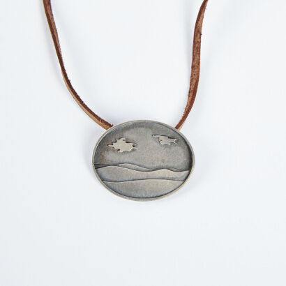 A Silver Klaus Borner Pendant C1980s