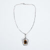 A Sterling Silver Tigers Eye Pendant By Hedberg Guldsmed, Stockholm c1959 - 2