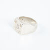A Sterling Silver Jack Spencer Ring With Enlarged Hallmarks C1970S