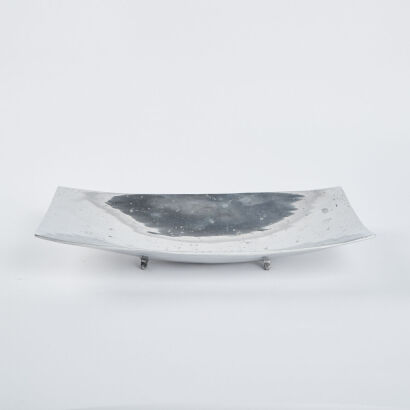 A Polished Aluminium Feature Bowl