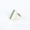 A Sterling Silver Henning Ulrichsen Aventurine Ring C1960s