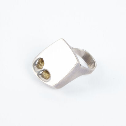 A Paol Havgaard For Lapponia Sterling Silver Ring, Finland c1972