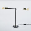 A MCM Black & Gold Adjustable Desk Lamp