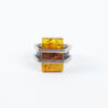 A Sterling silver Amber Cocktail Ring C1970s - 2