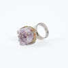 A Maxwell Collins Sterling Silver And Amethyst Ring 1970s
