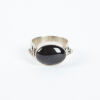 A Silver And Onyx Stirrup Ring C1960s - 2