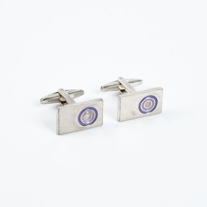 A Pair of Scandinavian Cufflinks C1970s