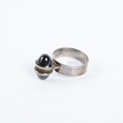 A Modernist Sterling Silver Ring