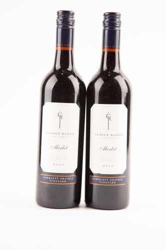 (2) 2010 Craggy Range Merlot, Hawkes Bay