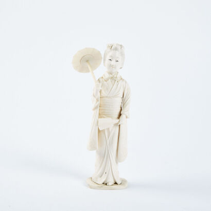 A Resin Geisha Statuette