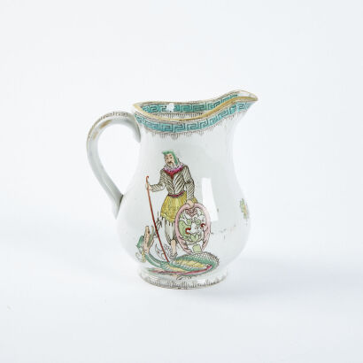 A Hand Painted Asian Water Jug