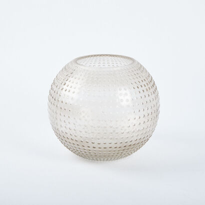 A Raised Dot Glass Vase