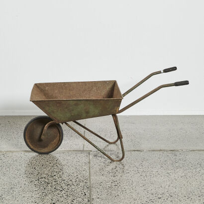 A Rustic Vintage Wheelbarrow