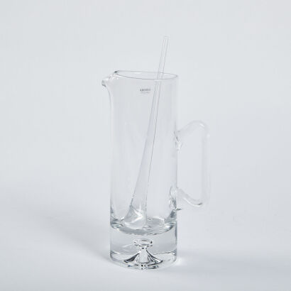 A Korosno Bubble Bottom Jug And TearDrop Stirrer