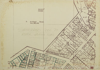 A Large Auckland Domain And Parnell Development Plan Print