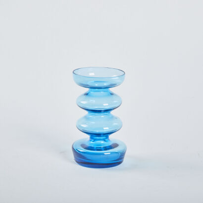 An Art Glass Candlestick Holder