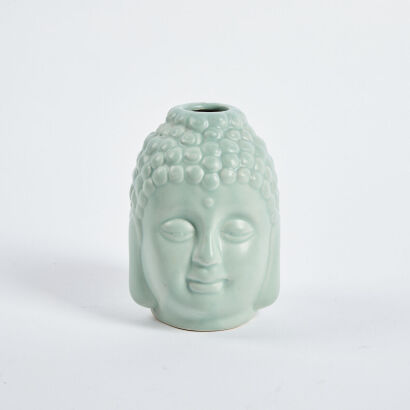 A Ceramic Buddha Head Vase