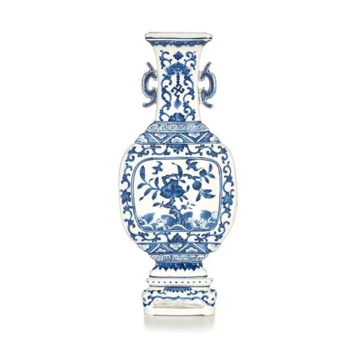 A Blue and White Chinese Wall Vase