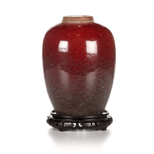 A 19th Century Red-Glazed Chinese Ginger Jar