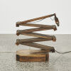 A Telescopic Wooden Lattice Floor Lamp - 2