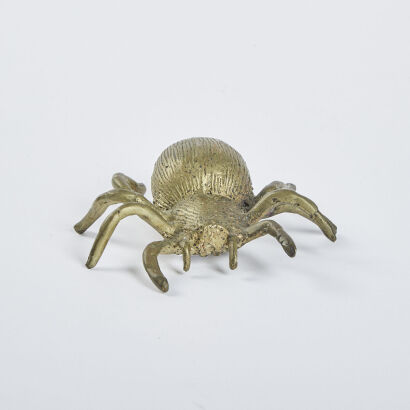 A Brass Tarantula Paperweight