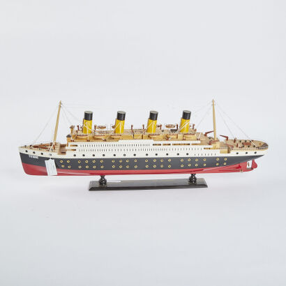 A Vintage Scale Model Of The Titanic