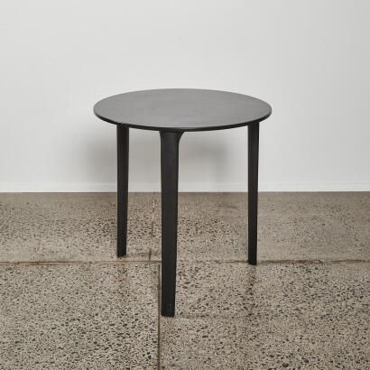 A Black Circular Designer Table